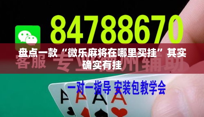 盘点一款“微乐麻将在哪里买挂	”其实确实有挂