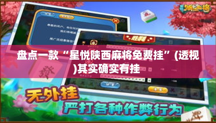 盘点一款“星悦陕西麻将免费挂”(透视)其实确实有挂 
