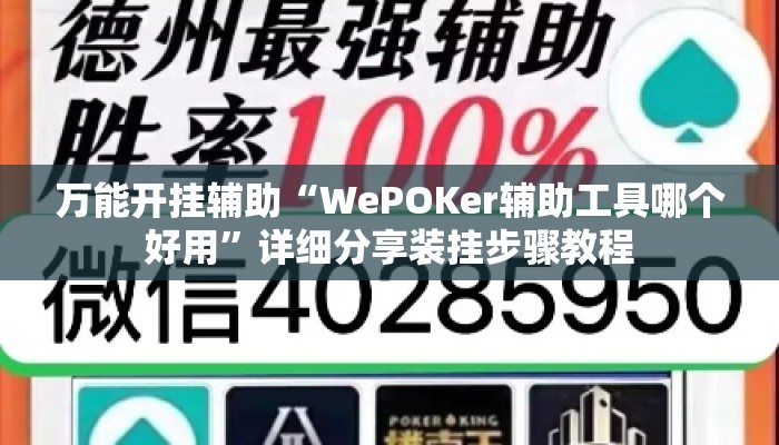 万能开挂辅助“WePOKer辅助工具哪个好用”详细分享装挂步骤教程
