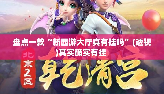 盘点一款“新西游大厅真有挂吗”(透视)其实确实有挂 