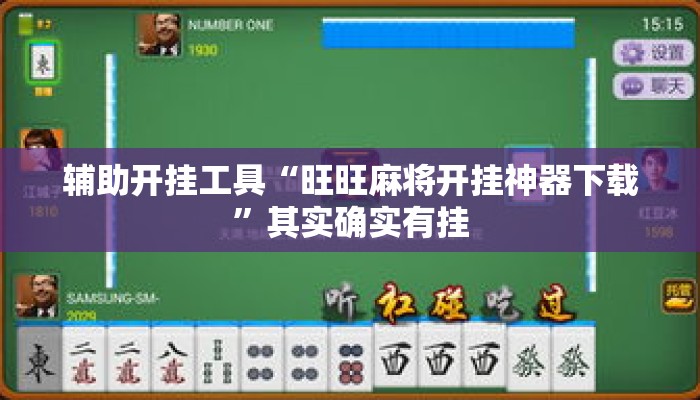 辅助开挂工具“旺旺麻将开挂神器下载	”其实确实有挂