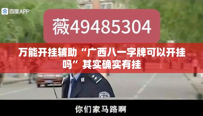 万能开挂辅助“广西八一字牌可以开挂吗	”其实确实有挂