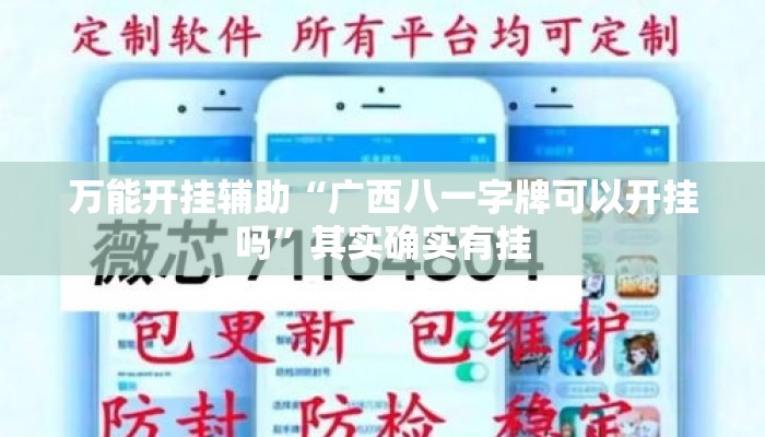 万能开挂辅助“广西八一字牌可以开挂吗	”其实确实有挂