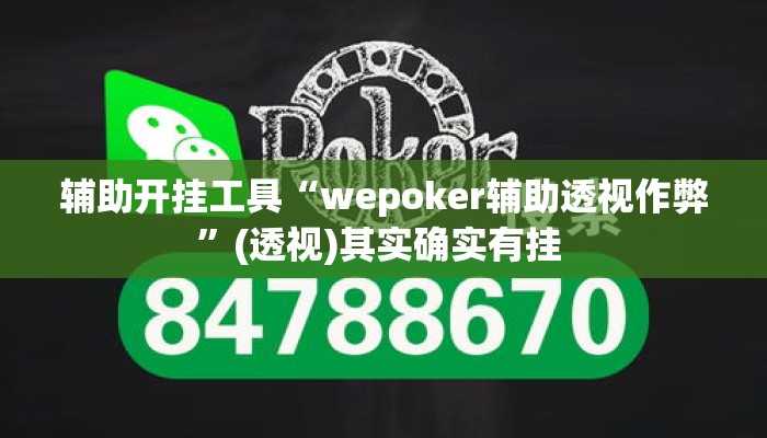 辅助开挂工具“wepoker辅助透视作弊	”(透视)其实确实有挂 