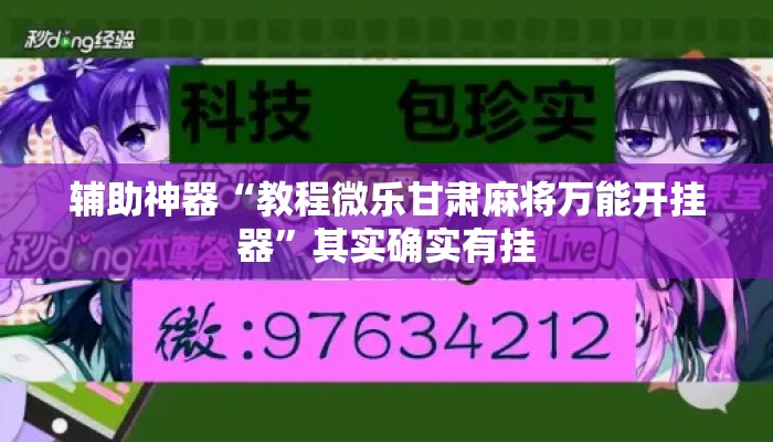 辅助神器“教程微乐甘肃麻将万能开挂器”其实确实有挂