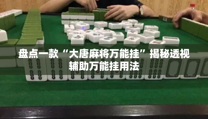 盘点一款“大唐麻将万能挂”揭秘透视辅助万能挂用法