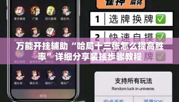 万能开挂辅助“哈局十三张怎么提高胜率	”详细分享装挂步骤教程