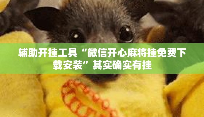 辅助开挂工具“微信开心麻将挂免费下载安装	”其实确实有挂