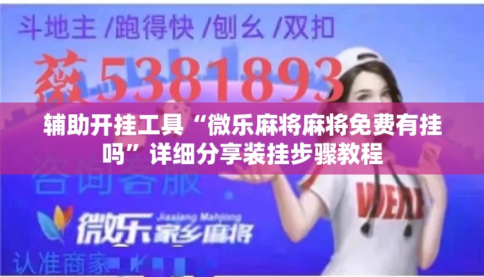 辅助开挂工具“微乐麻将麻将免费有挂吗	”详细分享装挂步骤教程