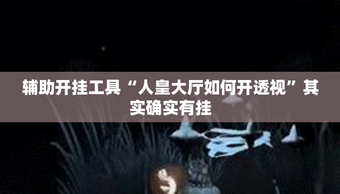 辅助开挂工具“人皇大厅如何开透视	”其实确实有挂