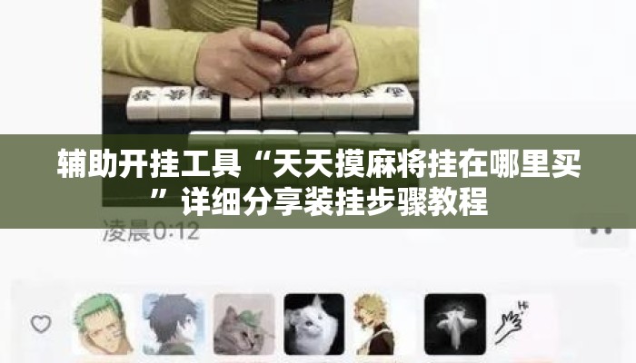 辅助开挂工具“天天摸麻将挂在哪里买”详细分享装挂步骤教程