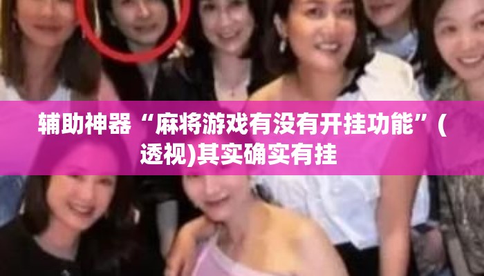 辅助神器“麻将游戏有没有开挂功能	”(透视)其实确实有挂 