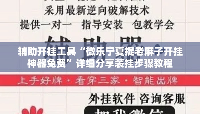 辅助开挂工具“微乐宁夏捉老麻子开挂神器免费	”详细分享装挂步骤教程