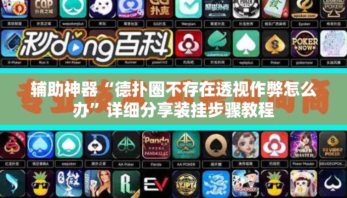 辅助神器“德扑圈不存在透视作弊怎么办”详细分享装挂步骤教程