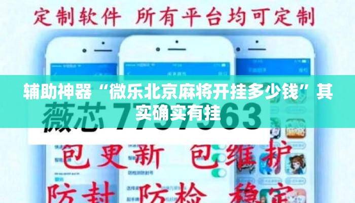 辅助神器“微乐北京麻将开挂多少钱”其实确实有挂
