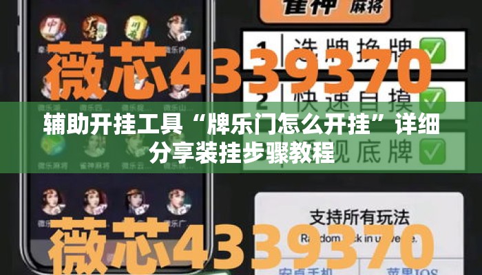 辅助开挂工具“牌乐门怎么开挂	”详细分享装挂步骤教程