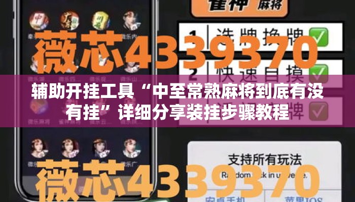 辅助开挂工具“中至常熟麻将到底有没有挂”详细分享装挂步骤教程
