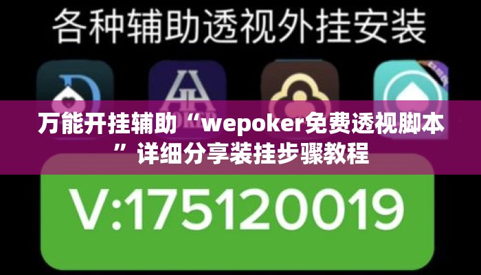万能开挂辅助“wepoker免费透视脚本”详细分享装挂步骤教程