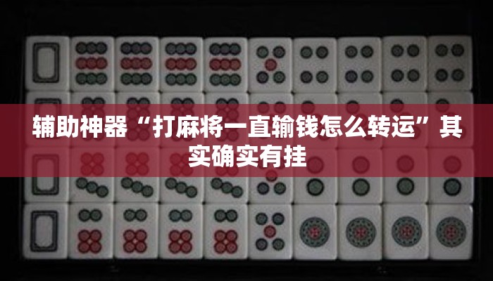 辅助神器“打麻将一直输钱怎么转运	”其实确实有挂