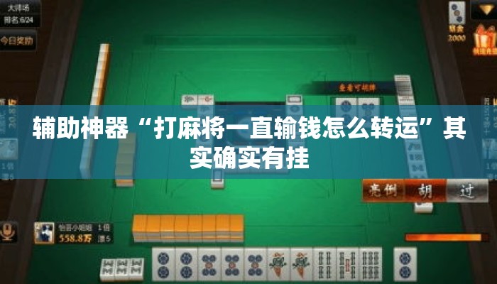 辅助神器“打麻将一直输钱怎么转运”其实确实有挂
