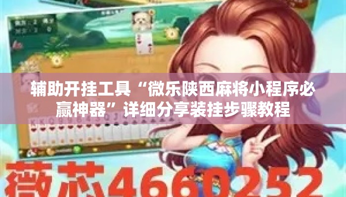 辅助开挂工具“微乐陕西麻将小程序必赢神器	”详细分享装挂步骤教程