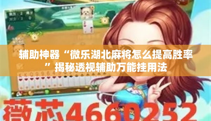 辅助神器“微乐湖北麻将怎么提高胜率	”揭秘透视辅助万能挂用法