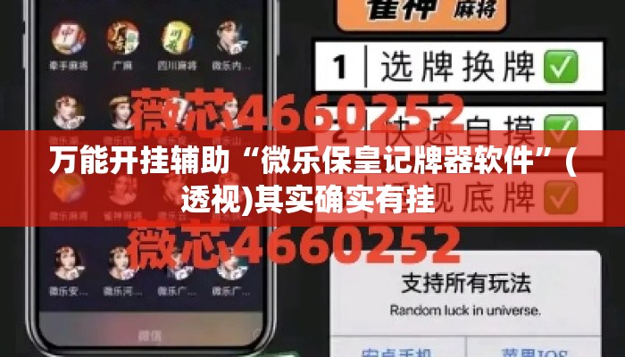 万能开挂辅助“微乐保皇记牌器软件	”(透视)其实确实有挂 