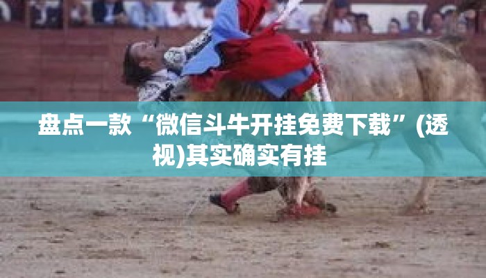 盘点一款“微信斗牛开挂免费下载”(透视)其实确实有挂 