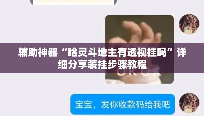 辅助神器“哈灵斗地主有透视挂吗	”详细分享装挂步骤教程