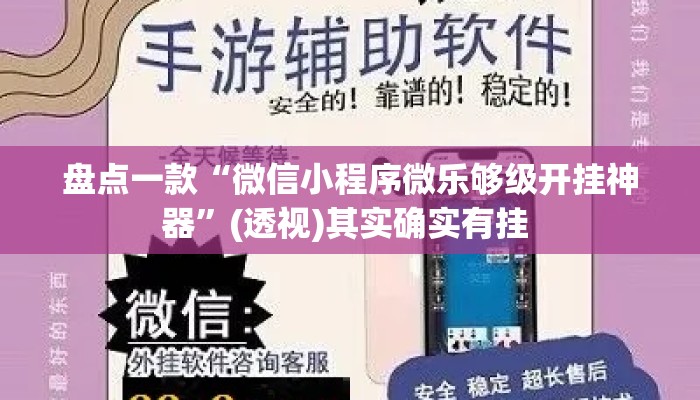 盘点一款“微信小程序微乐够级开挂神器	”(透视)其实确实有挂 
