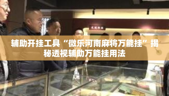 辅助开挂工具“微乐河南麻将万能挂”揭秘透视辅助万能挂用法