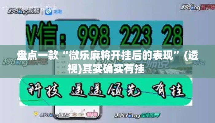盘点一款“微乐麻将开挂后的表现”(透视)其实确实有挂 