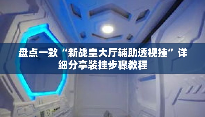 盘点一款“新战皇大厅辅助透视挂”详细分享装挂步骤教程
