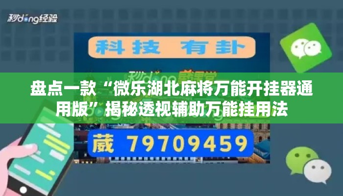 盘点一款“微乐湖北麻将万能开挂器通用版”揭秘透视辅助万能挂用法
