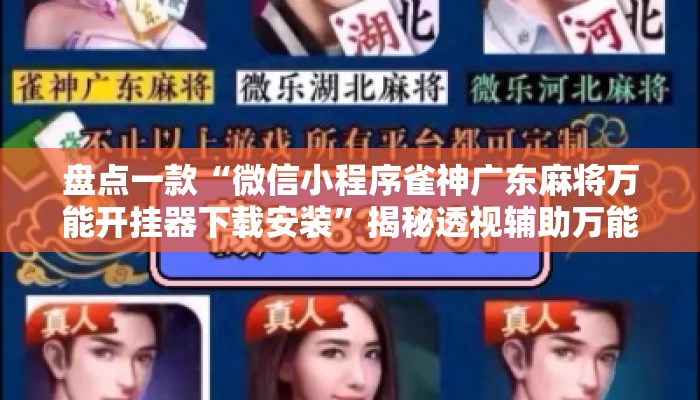 盘点一款“微信小程序雀神广东麻将万能开挂器下载安装”揭秘透视辅助万能挂用法
