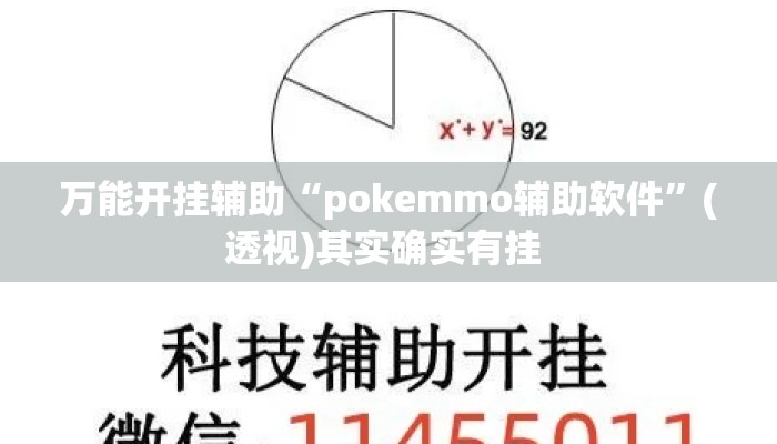万能开挂辅助“pokemmo辅助软件”(透视)其实确实有挂 