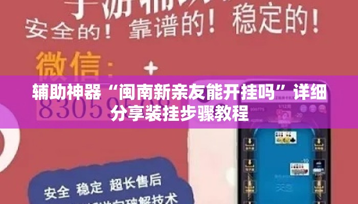 辅助神器“闽南新亲友能开挂吗”详细分享装挂步骤教程