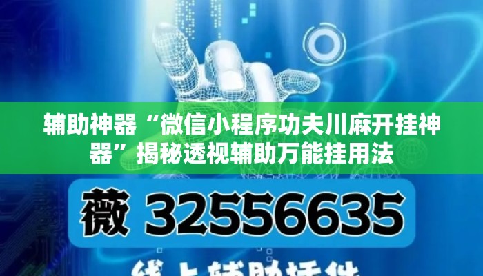辅助神器“微信小程序功夫川麻开挂神器	”揭秘透视辅助万能挂用法