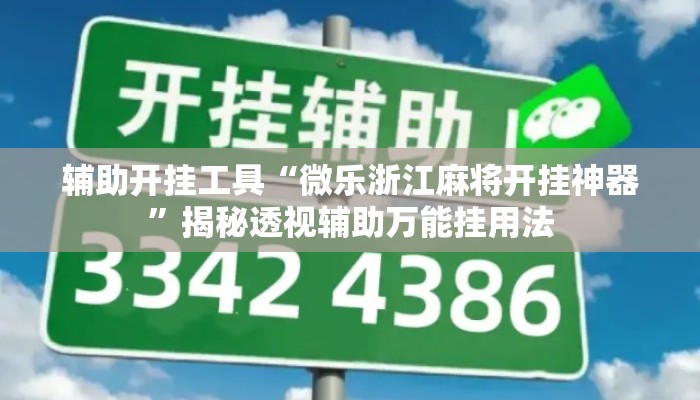 辅助开挂工具“微乐浙江麻将开挂神器”揭秘透视辅助万能挂用法