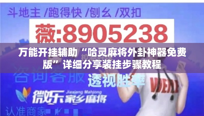 万能开挂辅助“哈灵麻将外卦神器免费版”详细分享装挂步骤教程