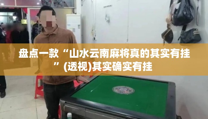 盘点一款“山水云南麻将真的其实有挂”(透视)其实确实有挂 
