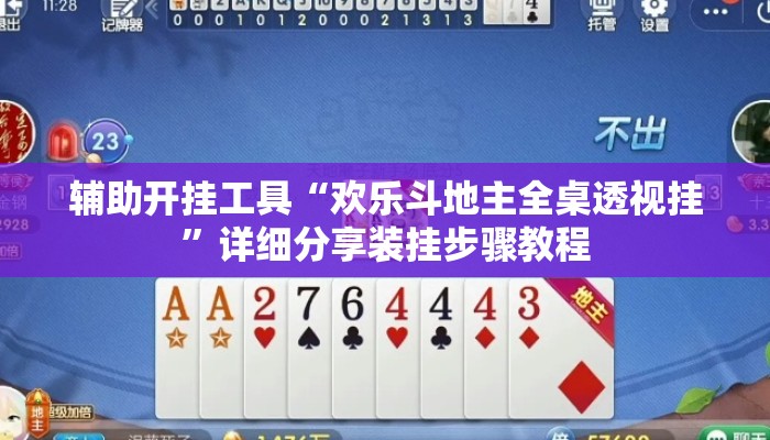 辅助开挂工具“欢乐斗地主全桌透视挂	”详细分享装挂步骤教程