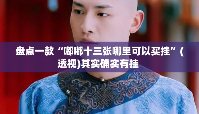盘点一款“嘟嘟十三张哪里可以买挂”(透视)其实确实有挂 