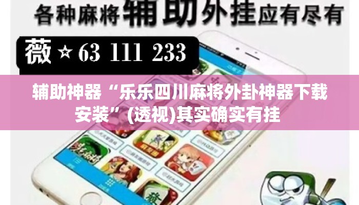 辅助神器“乐乐四川麻将外卦神器下载安装”(透视)其实确实有挂 