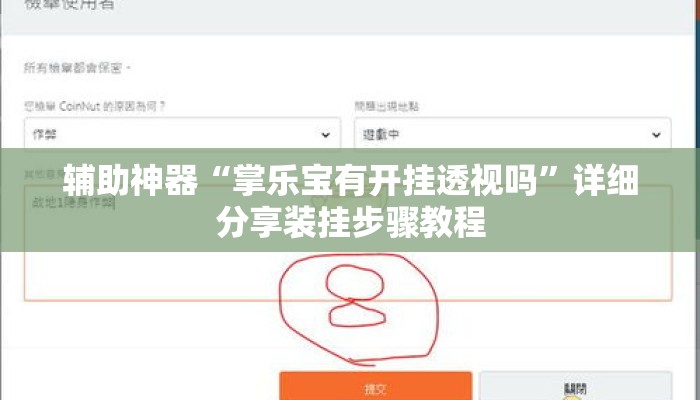 辅助神器“掌乐宝有开挂透视吗”详细分享装挂步骤教程