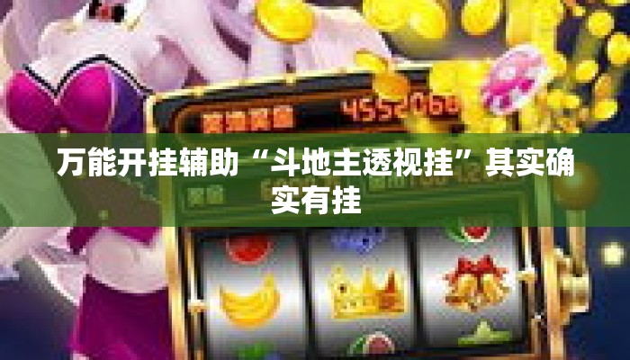 万能开挂辅助“斗地主透视挂	”其实确实有挂