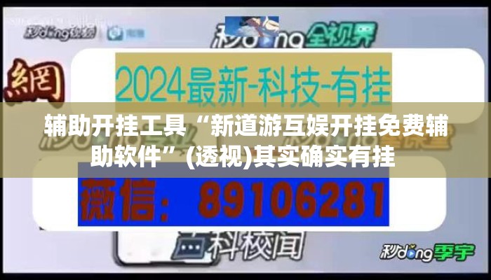 辅助开挂工具“新道游互娱开挂免费辅助软件”(透视)其实确实有挂 
