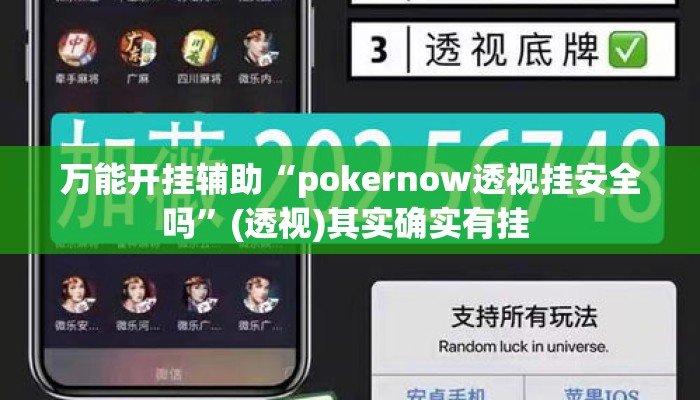 万能开挂辅助“pokernow透视挂安全吗”(透视)其实确实有挂 