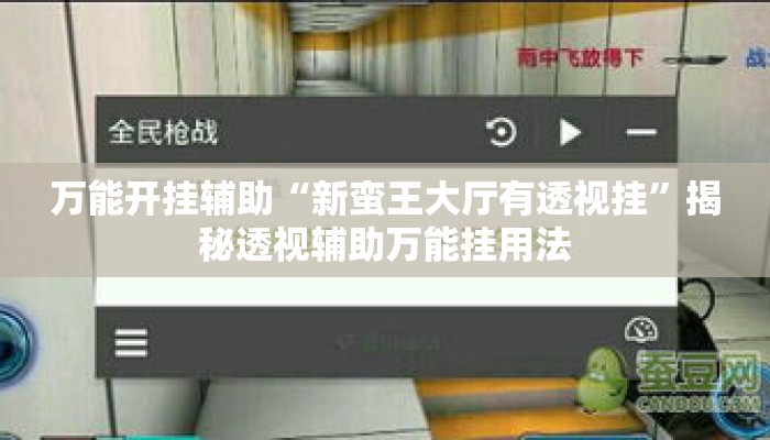 万能开挂辅助“新蛮王大厅有透视挂”揭秘透视辅助万能挂用法
