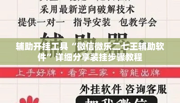 辅助开挂工具“微信微乐二七王辅助软件	”详细分享装挂步骤教程